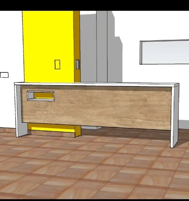 Render 3D del mismo mueble